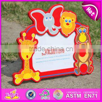 2015 Colorful Kid Wooden Picture Frame,Cheap Wholesale Wooden Picture Frame,Wooden Wall Hanging Decorative Picture Frame W09A039 photo-6
