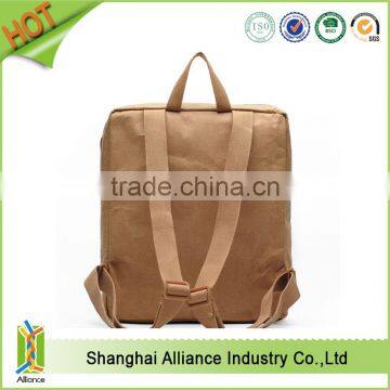 Leisure style carrying washable paper fabric bag ,washable paper backpack