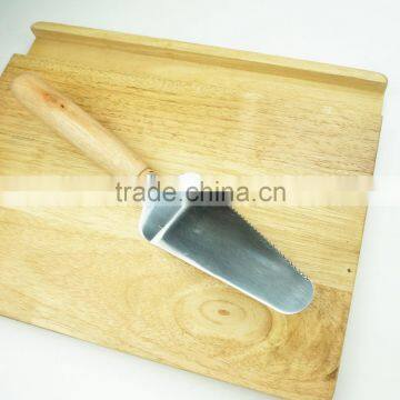 32057 Stainless Steel Steak Cake Pizza Turner With Wooden Handle photo-6