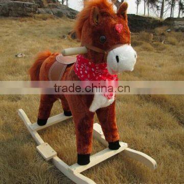 Cheap Funny Products Baby Wooden Rocking Horse photo-4