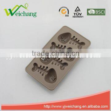 WCTS1045 4 Cups Fish Shape Silicone Chocolate Mold Fondant Cake Mould Silicon Cake Bakeware Tools photo-2