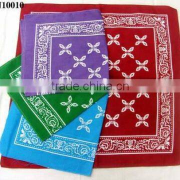 Custom design polyester and cotton designer kerchief in trendy style