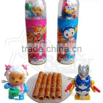 Egg Roll Cream Biscuit With Lovely Toy