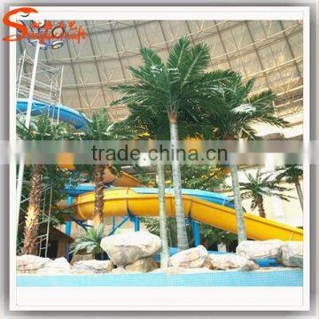 2017 Wholesale Ourdoor Artificial Fack Fiberglass Coconut Tree Decoration photo-6
