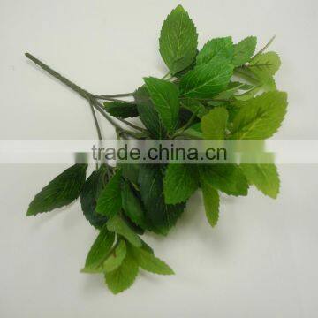 Green artificial mint leaf plant foliage decoration