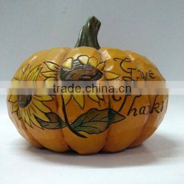 2015 New Resin Halloween decoration pumkin with face