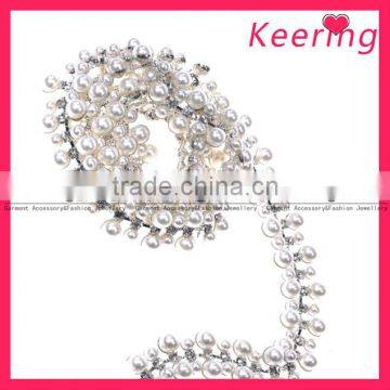 Bridal Crystal Rhinestone Close Chain Clear Trim WRC-132