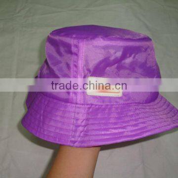 foldabel bucket hats with embossed logo