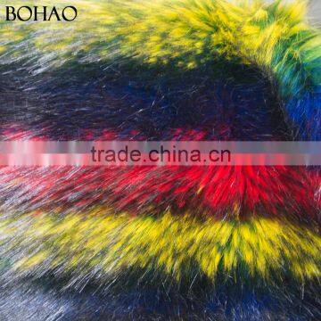 Wholesale Thick Strip Knitted Artificial Fur Fabric Textiles