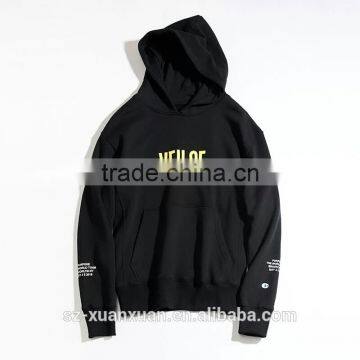 Newest Design Blackl Printing Long Sleeve Pullover Hoody for Women photo-4