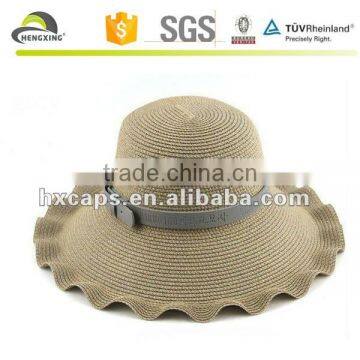 2012 wide-brimmed ladies beach straw hat