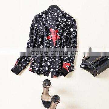 Maxnegio Long Sleeve Latest Blouse Office Printed Designs photo-3
