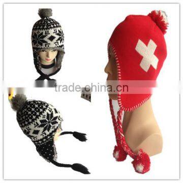 2016 New Fashion Winter Warm Soft Double Layer Knitted Ladies Hats photo-3