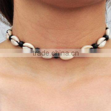 Fashion Tooth Charm Wooden Beads Necklace Diy Wooden Beads Tooth Charms Choker Necklace for Valentine's Gifts photo-2