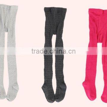 sales best-selling solid plain knitted girls kids winter warm cotton pantyhose