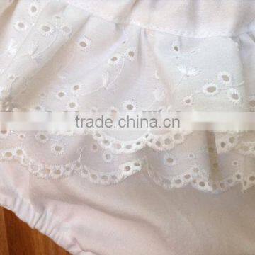 White Baby Cotton Underwear Diaper Cover Baby Girl Panties With Lace photo-3