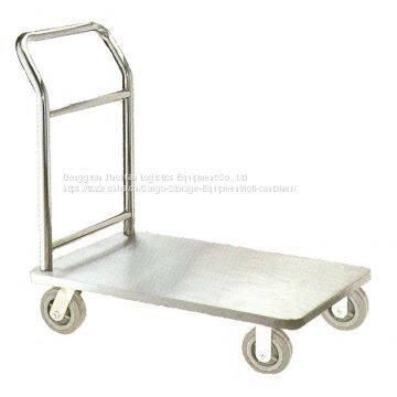 Stainless Steel Flatbed Handcart Heavy Duty Customized Color