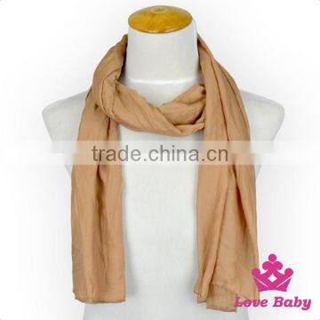 Chinese Wholesale Children Products Linen Baby Solid 0-6Years Length Casual Wear Kids Scarf