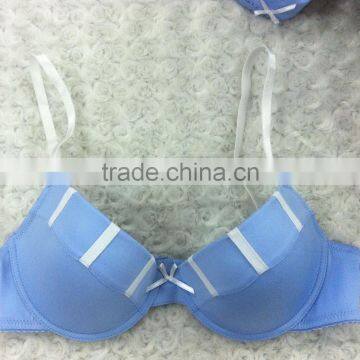 Comfortable High Quality New Design Underwear Panty Unwired Sexy Bra Set