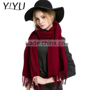 Wholesale Women Soft Cashmere Wool Wraps knit Shawls Scarf