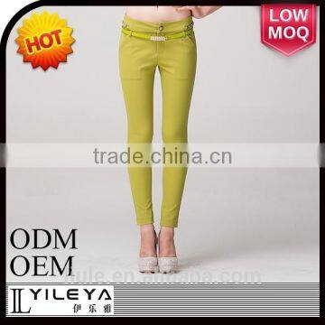 New design high waist tight korean style women fashion pants