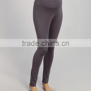 Hot Sale Maternity Trousers With Due Time Charcoal Mid-Belly Ponte Maternity Leggings Pants Women Clothing WP80817-2