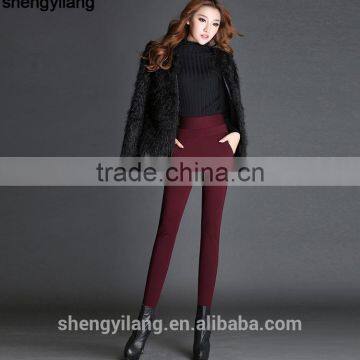 Winter Warm Fleece High Waist Leggings/pants Clothing Manufacturing Companies in China photo-2