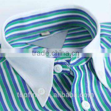 Branded collar button POLO stripes men casual shirts