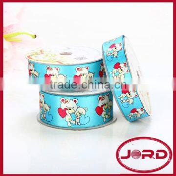 grosgrain ribbon with animal print