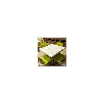 artificial marble top dining table coffee table