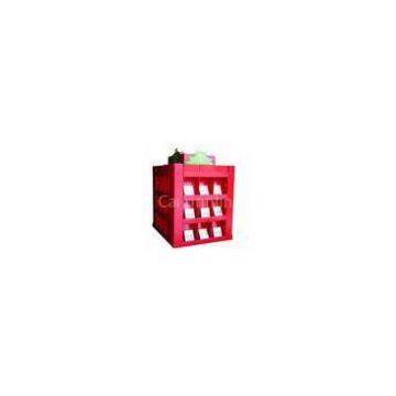 Screen Printing Grey Board Cardboard POP Square Pocket Display Case , Aqueous Coating