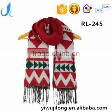 Women Geometric Winter Scarf Christmas Festival scarf RL-245