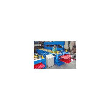 Cr12 Plate Double Layer Roll Forming Machine For Roof Panel 0.3mm - 0.6mm 20m/min