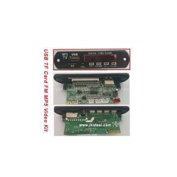 usb mini sd car aux mp3 mp5 player module  fm radio video kit