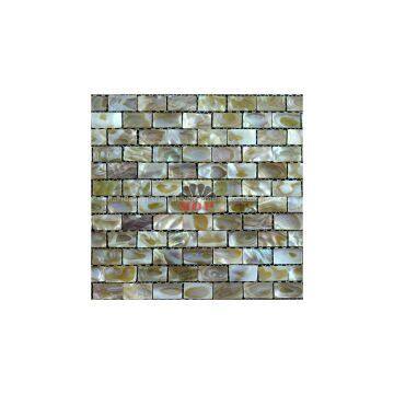 polished freshwater shell tiles mosaic panel