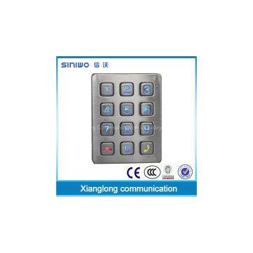 Vending machine keypad stainless steel keypad