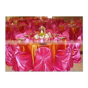Banquet and Wedding Fushia Satin Universal Chair Cover