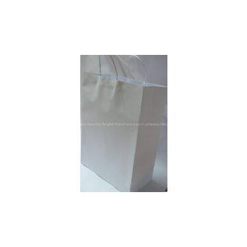 White kraft paper bag with twist handle