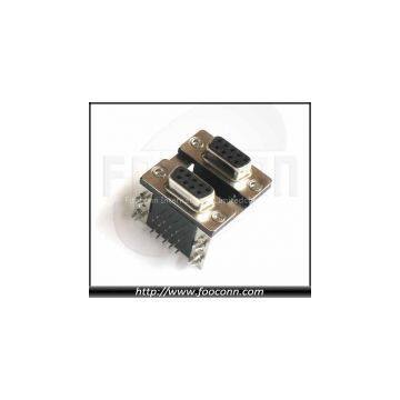 D-SUB Stack Connector 9P F to 9P F