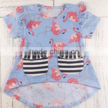 Good offer good quality silk - stocking flamingo print hilo dress