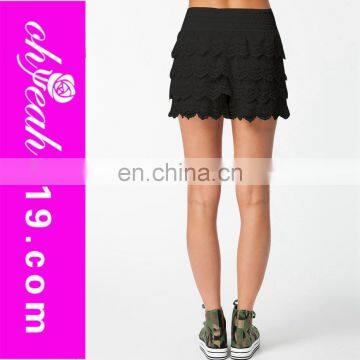 Wholesale elegant ladies crochet lace shorts lace shorts