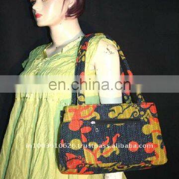 kantha quilted purse and handbags