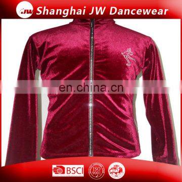 Burgundy Active Long Sleeve Ice Skating Training Jacket