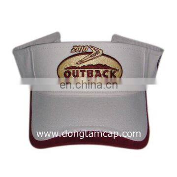 Embroidered sport Visor caps 100% cotton made in Vietnam