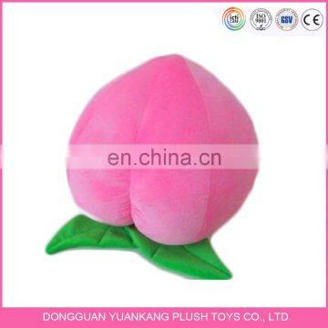 Wholesale Smiley Custom Stuffed Peach Fruit Plush Pillow Toys