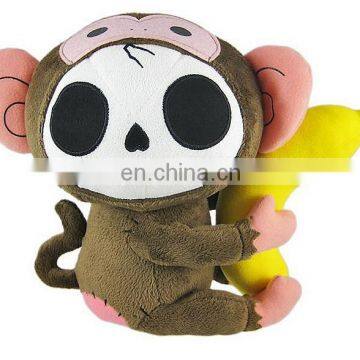 factory wholesales plush skull doll toy halloweed Christmas gift