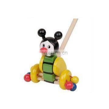 funny wooden kids Push Up Toys educational toys