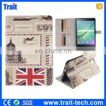 England Flag Pattern Soft TPU+ PU Leather Antiscratch Full Body Case for Samsung Galaxy Tab S2 T710