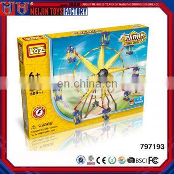 Amusement park 309pcs building block Educational toys plastic block for kids