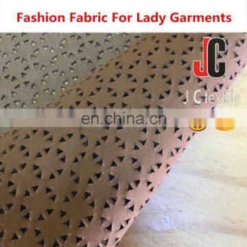 K12574 Shaoxing JC Textile Wholesale Knit P/D Suede Punch Fabric photo-6